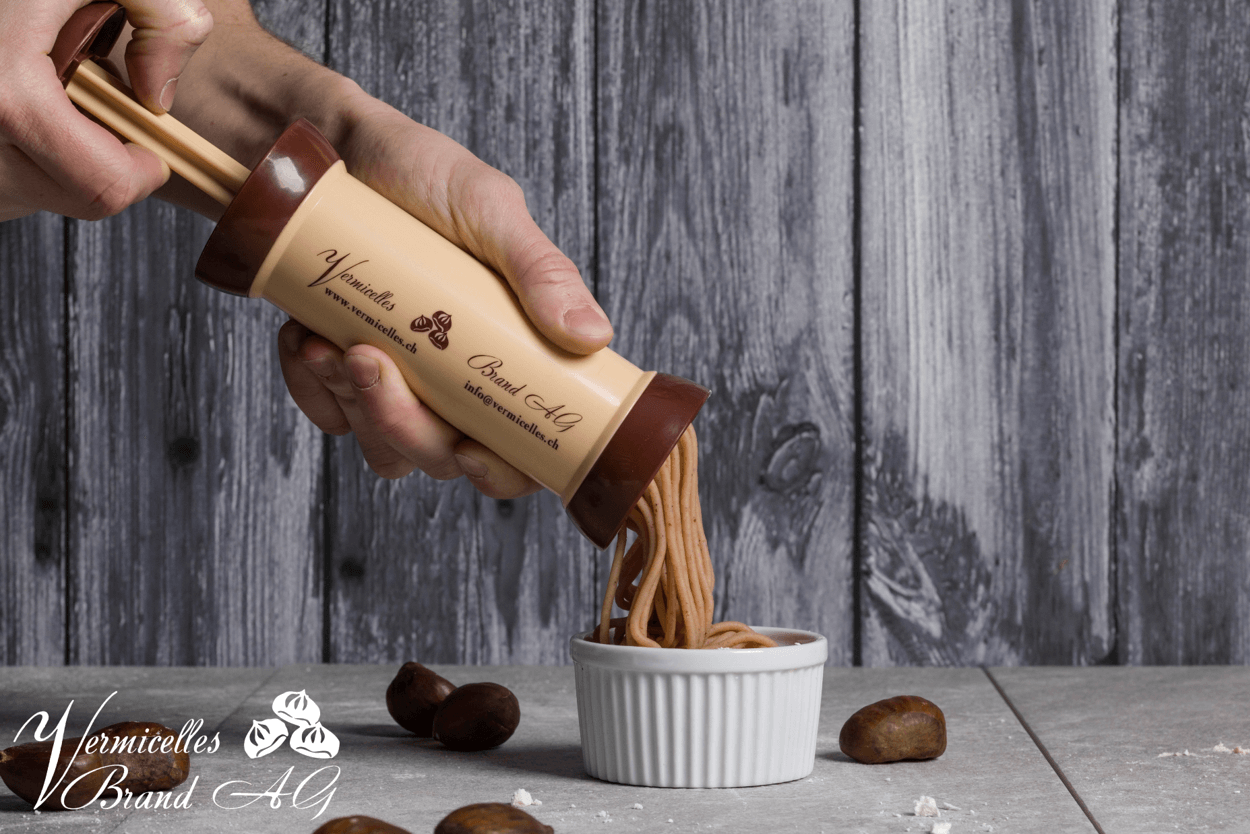 Vermicelles mit Kirsch